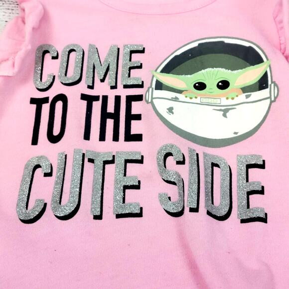Star Wars Grogu Pink and Rainbow Set Size 3T - Picture 2 of 9